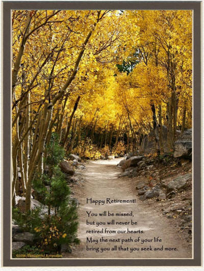 Retirement you will be missed photo