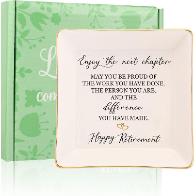 Trinket tray retirement gift