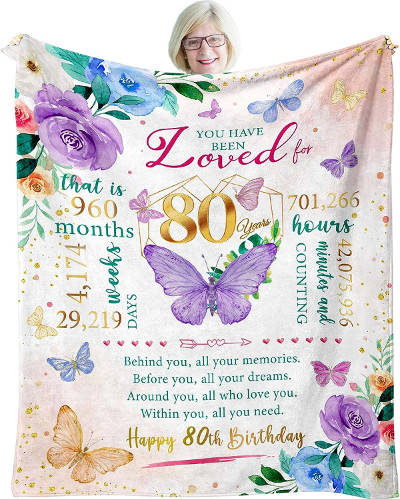 gift ideas for an 80th birthday for women - blanket