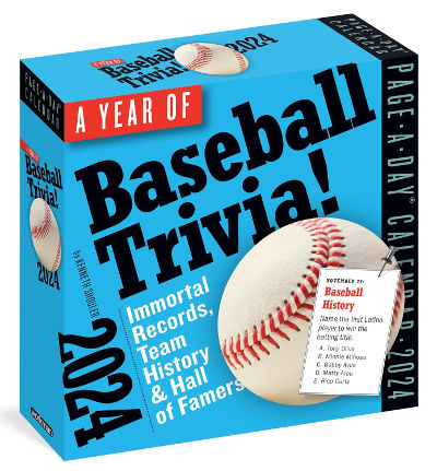 Baseball Trivia Calendar 2024