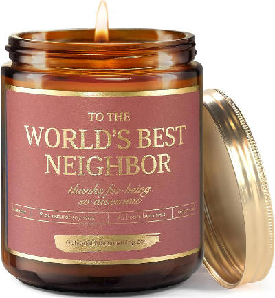 Best neighbor scented soy candle
