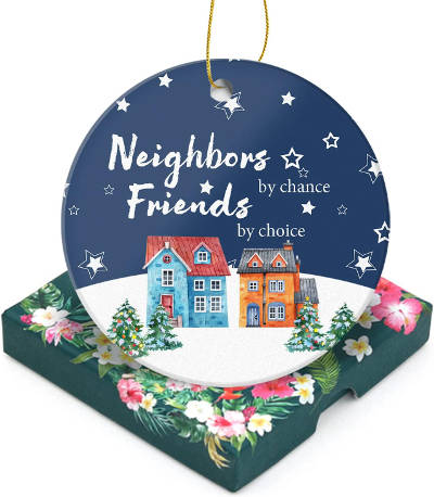 Christmas gift - ornament for neighbors