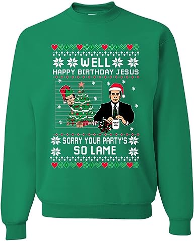 Happy birthday Jesus - Green Christmas sweater
