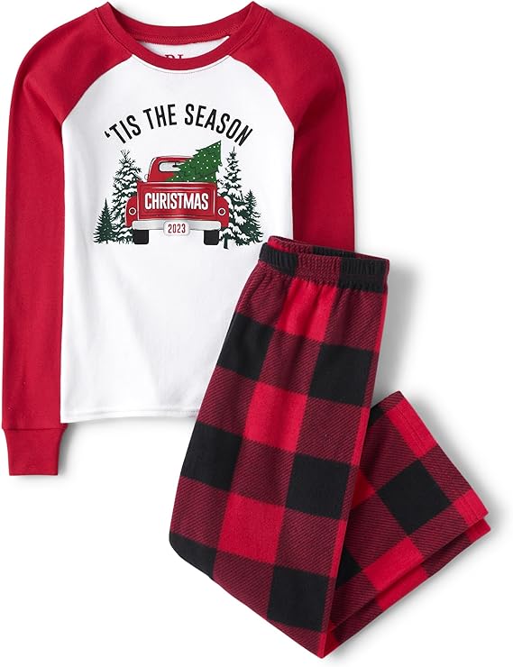 Fleece Kids Christmas Pajamas
