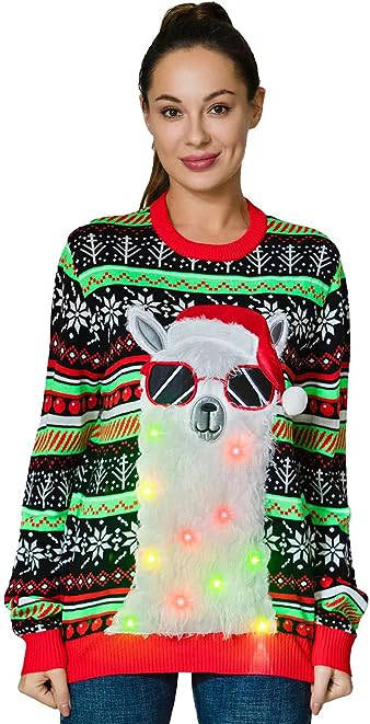 LED Funny Ugly Christmas Sweater
