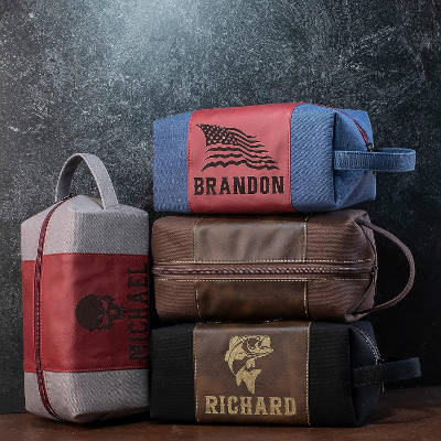personalized toiletry bag for men
