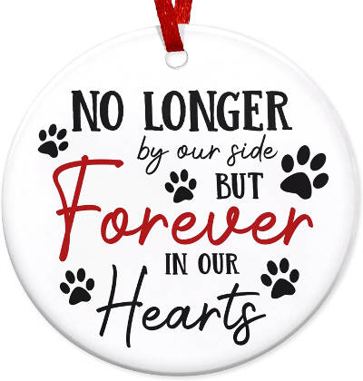 Christmas ornament decor in memory of a pet