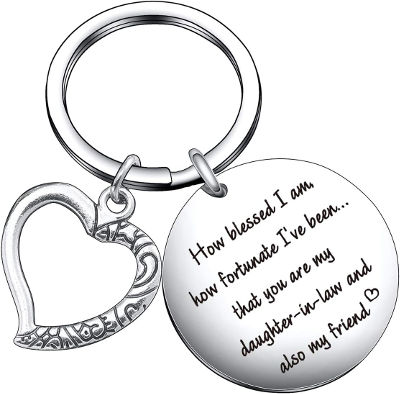 Daughter in law keychain gift