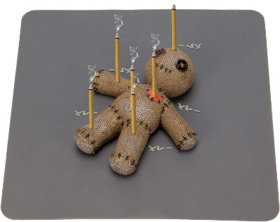 Voodoo doll incense holder