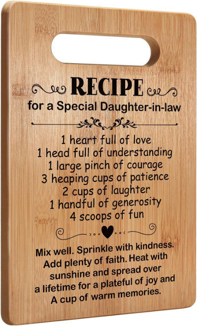 daughter in law gift cutting board