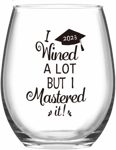cheap graduation 2023 wine glass 