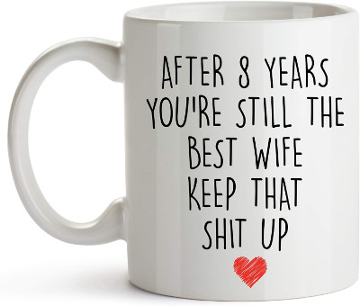 8 Year Anniversary Coffee Mug for her