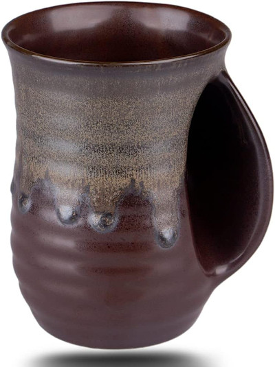 Hand Warmer Coffee Mug Handmade Pottery