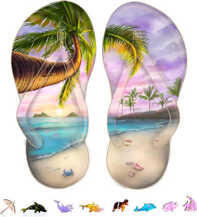Flip Flops 200-pc Jigsaw Puzzle