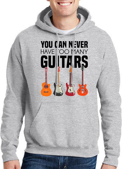 You can never have too many guitars hoodie