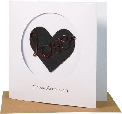 bronze 8th anniversary card