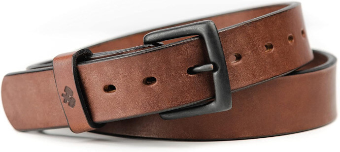 Leather belt made in USA