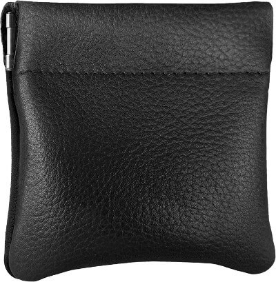 Leather coin purse made in America