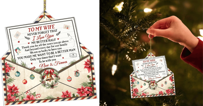 Christmas Ornament - Christmas gift for wife