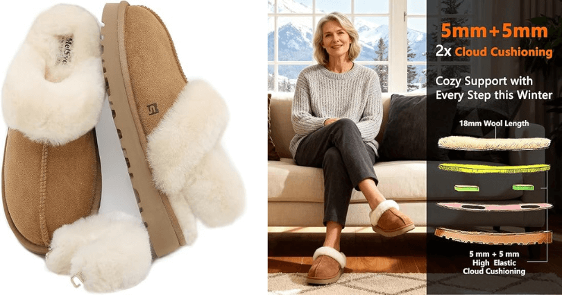 house slippers gift for wife for Christmas